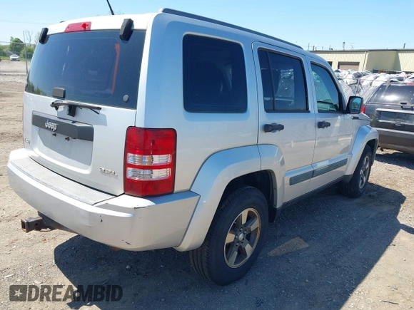 2008 Jeep Liberty Sport with VIN 1J8GN28K28W179581, listed as a IAAI auction lot 42231300 with 161,439 mi miles and . Bid and sale history available at DreamBid. Image 4.