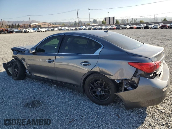 2014 Infiniti Q50 Premium with VIN JN1BV7AP3EM690697, listed as a Copart auction lot 87107684 with 82,862 mi miles and Salvage Title. Bid and sale history available at carsss.com. Image 2.