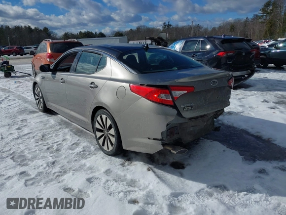 2012 Kia Optima SX with VIN 5XXGR4A66CG005804, listed as a IAAI auction lot 41499342 with 115,808 mi miles and . Bid and sale history available at carsss.com. Image 3.