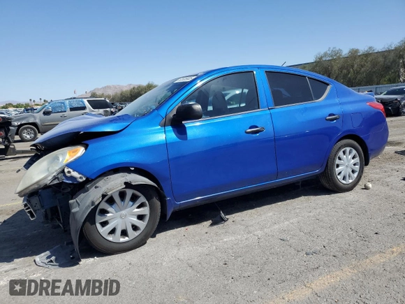 2014 Nissan Versa SV with VIN 3N1CN7AP1EL850025, listed as a Copart auction lot 52636905 with Not Provided miles and Salvage Title. Bid and sale history available at DreamBid. Image 1.