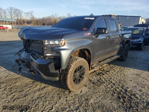 2019 Chevrolet Silverado 1500 LT Trail Boss with VIN 3GCPYFED0KG197983, listed as a Copart auction lot 43739275 with 91,354 mi miles and Salvage Title. Bid and sale history available at carsss.com. Image 1.