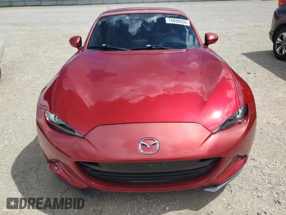 2017 Mazda MX-5 Miata RF Grand Touring with VIN JM1NDAM71H0106167, listed as a Copart auction lot 74099534 with 0 mi miles and Non Repairable. Bid and sale history available at carsss.com. Image 5.