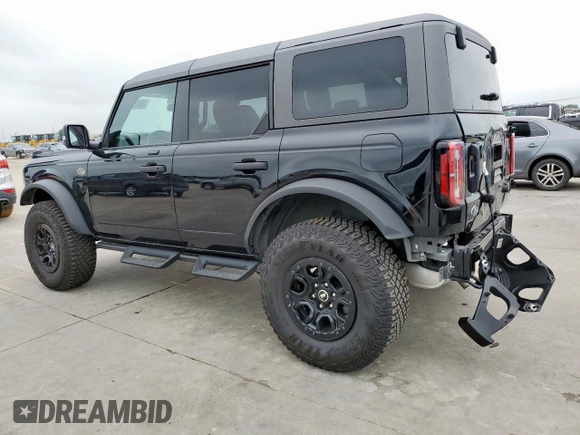 2023 Ford Bronco with VIN 1FMEE5DP1PLB95364, listed as a Copart auction lot 55315445 with 17,578 mi miles and Salvage title. Bid and sale history available at DreamBid. Image 2.