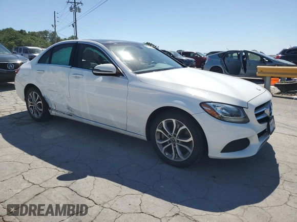 2017 Mercedes-Benz C 300 with VIN 55SWF4KB4HU213916, listed as a Copart auction lot 57999985 with 66,353 mi miles and Salvage title. Bid and sale history available at DreamBid. Image 4.