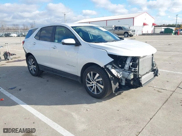 2024 Chevrolet Equinox LT with VIN 3GNAXKEG1RS154232, listed as a IAAI auction lot 41484999 with 13,219 mi miles. Bid and sale history available at carsss.com. Image 1.