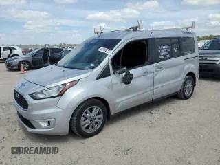 2023 Ford Transit Connect Wagon XLT with VIN NM0GE9F22P1560777, listed as a Copart auction lot 49748675 with 50,563 mi miles and Salvage Title. Bid and sale history available at carsss.com. Image 1.