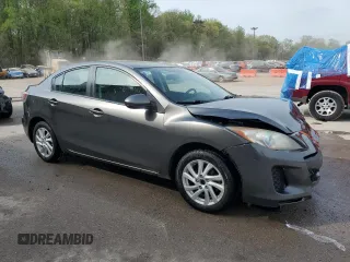 2012 Mazda 3 i Touring with VIN JM1BL1V85C1663227, listed as a Copart auction lot 54205695 with 132,990 mi miles and Salvage title. Bid and sale history available at DreamBid. Image 4.