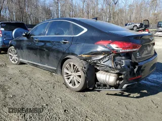 2017 Genesis G80 3.8L with VIN KMHGN4JE4HU200526, listed as a Copart auction lot 44784775 with 98,389 mi miles and Salvage Title. Bid and sale history available at DreamBid. Image 2.