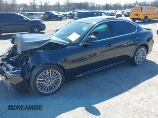 2017 Alfa Romeo Giulia Ti with VIN ZARFAEEN9H7551464, listed as a IAAI auction lot 41726121 with 68,654 mi miles. Bid and sale history available at carsss.com. Image 2.