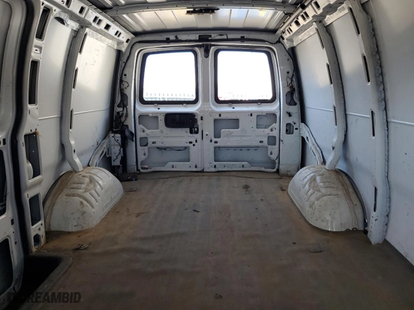 2019 Chevrolet Express Cargo Van with VIN 1GCWGAFP5K1174630, listed as a Copart auction lot 49260185 with 99,272 mi miles and Clean Title. Bid and sale history available at carsss.com. Image 10.