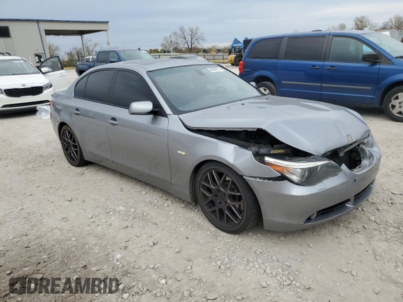 2006 BMW 5 Series 550i with VIN WBANB53526CP02300, listed as a Copart auction lot 80084714 with Not Provided miles and Salvage Title. Bid and sale history available at DreamBid. Image 4.