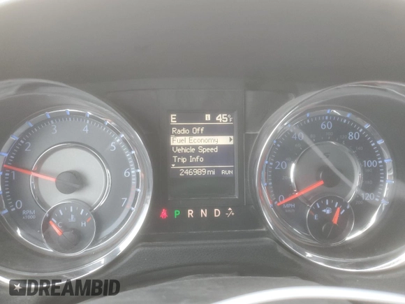 2015 Chrysler Town & Country S with VIN 2C4RC1HG4FR755673, listed as a Copart auction lot 82405424 with 246,989 mi miles and Salvage Title. Bid and sale history available at DreamBid. Image 9.