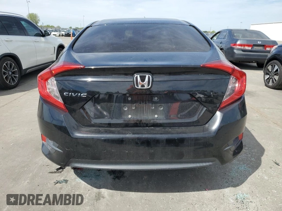 2018 Honda Civic LX with VIN 2HGFC2F54JH523052, listed as a Copart auction lot 52910375 with 147,550 mi miles and Salvage Title. Bid and sale history available at carsss.com. Image 6.