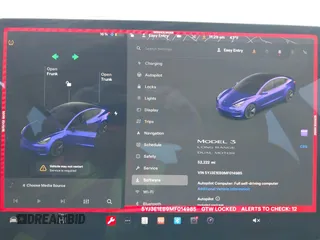 2021 Tesla Model 3 Long Range z VIN 5YJ3E1EB9MF014985, wystawiony jako IAAI lot #41672208 z przebiegiem 52 222 mil mil oraz . Historia ofert i sprzedaży dostępna na DreamBid. Obrazek 7.