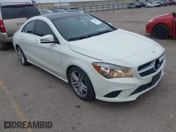 2016 Mercedes-Benz CLA with VIN WDDSJ4EB3GN322304, listed as a IAAI auction lot 41349459 with 159,347 mi miles. Bid and sale history available at carsss.com. Image 1.
