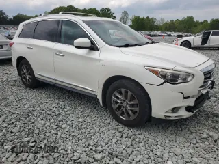 2015 Infiniti QX60 with VIN 5N1AL0MM0FC551444, listed as a Copart auction lot 53893195 with 138,366 mi miles and Salvage title. Bid and sale history available at DreamBid. Image 4.