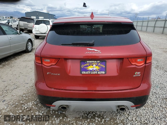 2019 Jaguar F-Pace S with VIN SADCM2FV9KA392963, listed as a Copart auction lot 54572485 with 96,315 mi miles and Salvage title. Bid and sale history available at DreamBid. Image 6.