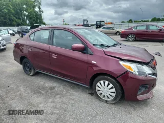 2021 Mitsubishi Mirage ES with VIN ML32FUFJXMHF00744, listed as a Copart auction lot 58791135 with 52,444 mi miles and Salvage title. Bid and sale history available at DreamBid. Image 4.