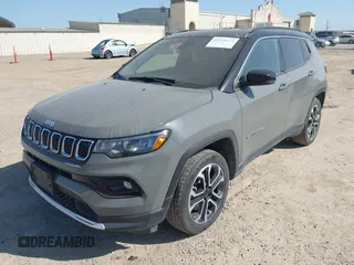 2023 Jeep Compass Limited with VIN 3C4NJDCN7PT569166, listed as a IAAI auction lot 42018154 with 40,751 mi miles and . Bid and sale history available at carsss.com. Image 17.