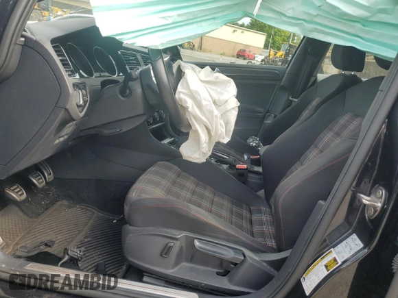 2019 Volkswagen Golf GTI S with VIN 3VW5T7AU0KM011651, listed as a Copart auction lot 70188304 with 0 mi miles and Salvage Title. Bid and sale history available at carsss.com. Image 7.