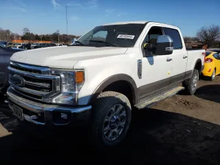 2021 Ford Super Duty F-250 SRW XL with VIN 1FT7W2BN5MEC46424, listed as a Copart auction lot 45143445 with 0 mi miles and Salvage Title. Bid and sale history available at carsss.com. Image 1.