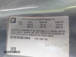 2011 Chevrolet Camaro 1LT с VIN 2G1FB1ED7B9136844, выставлен на аукционе IAAI как лот 42223709 с пробегом 180 139 миль миль и . История ставок и продаж доступна на DreamBid. Изображение 9.
