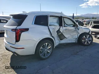 2020 Cadillac XT6 FWD Premium Luxury with VIN 1GYKPCRS8LZ177562, listed as a Copart auction lot 57123195 with Not provided miles and Salvage title. Bid and sale history available at DreamBid. Image 3.