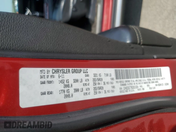 2011 Dodge Durango Citadel with VIN 1D4SE5GT7BC651654, listed as a Copart auction lot 62149805 with 171,303 mi miles and Clean title. Bid and sale history available at DreamBid. Image 13.