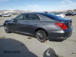 2017 Genesis G90 Ultimate z VIN KMHG54JH4HU029397, wystawiony jako Copart lot #50472265 z przebiegiem 125 406 mil mil oraz Szkody całkowita. Historia ofert i sprzedaży dostępna na DreamBid. Obrazek 2.