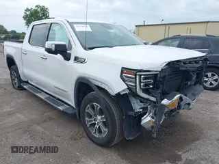 2024 GMC Sierra 1500 SLT with VIN 1GTPHDED9RZ206629, listed as a IAAI auction lot 42710320 with 45,269 mi miles and . Bid and sale history available at DreamBid. Image 1.