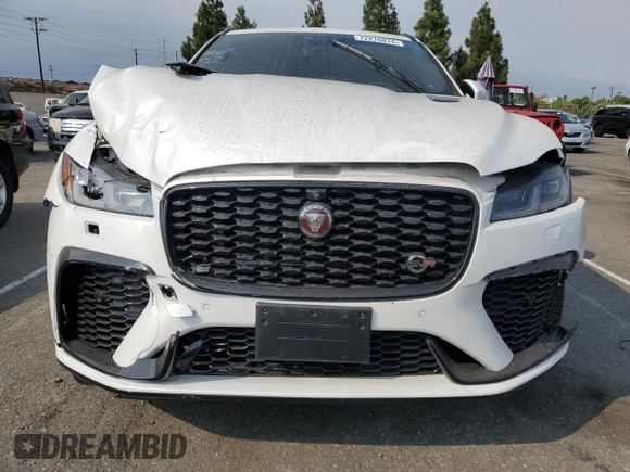 2023 Jaguar F-Pace SVR with VIN SADCZ2EE4PA708358, listed as a Copart auction lot 72276874 with 17,889 mi miles and Salvage Title. Bid and sale history available at DreamBid. Image 5.