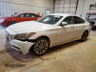 2017 Genesis G80 3.8L z VIN KMHGN4JE6HU206019, wystawiony jako Copart lot #61050945 z przebiegiem 120 096 mil mil oraz Szkoda całkowita • Salvage title. Historia ofert i sprzedaży dostępna na DreamBid. Obrazek 1.
