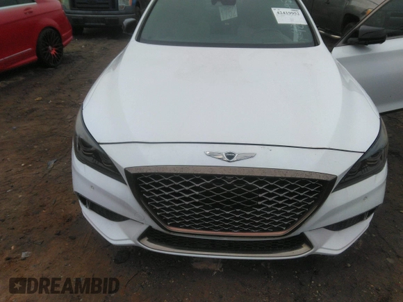 2018 Genesis G80 Sport with VIN KMHGN4JB2JU222617, listed as a IAAI auction lot 42419952 with 70,390 mi miles and . Bid and sale history available at DreamBid. Image 6.