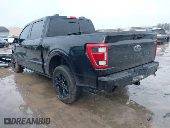 2023 Ford F-150 XL with VIN 1FTFW1EDXPFA92459, listed as a IAAI auction lot 41480300 with 36,786 mi miles. Bid and sale history available at carsss.com. Image 3.