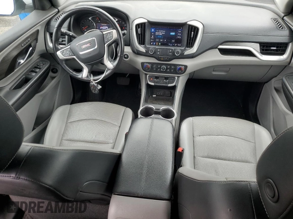 2022 GMC Terrain SLT with VIN 3GKALPEV0NL211156, listed as a Copart auction lot 55300465 with 57,319 mi miles and Salvage Title. Bid and sale history available at DreamBid. Image 8.