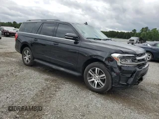 2024 Ford Expedition Max XLT with VIN 1FMJK1H83REA52653, listed as a Copart auction lot 58908145 with 5,198 mi miles and Salvage title. Bid and sale history available at DreamBid. Image 4.