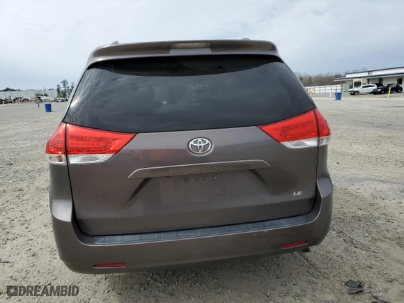 2013 Toyota Sienna LE AAS with VIN 5TDKK3DC9DS319862, listed as a Copart auction lot 48043515 with 165,625 mi miles and Salvage Title. Bid and sale history available at carsss.com. Image 6.