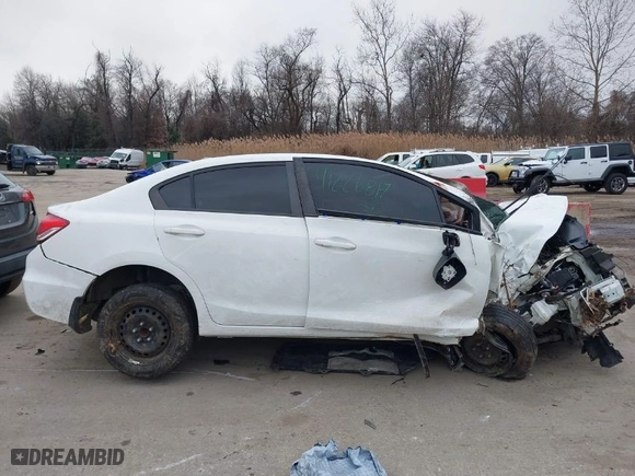 2013 Honda Civic Sdn LX with VIN 2HGFB2F57DH601377, listed as a IAAI auction lot 41226817 with 1 mi miles. Bid and sale history available at carsss.com. Image 14.