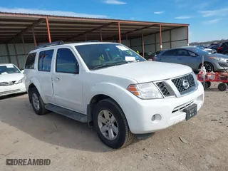 2012 Nissan Pathfinder SV with VIN 5N1AR1NN1CC620908, listed as a IAAI auction lot 41270832 with 223,148 mi miles. Bid and sale history available at carsss.com. Image 1.