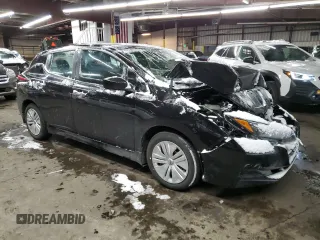 2025 Nissan LEAF S with VIN 1N4AZ1BV8SC566293, listed as a Copart auction lot 45042405 with 983 mi miles and Salvage Title. Bid and sale history available at carsss.com. Image 4.