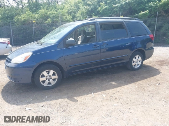 2004 Toyota Sienna CE with VIN 5TDZA23C74S213696, listed as a IAAI auction lot 42168861 with 278,543 mi miles and . Bid and sale history available at DreamBid. Image 2.