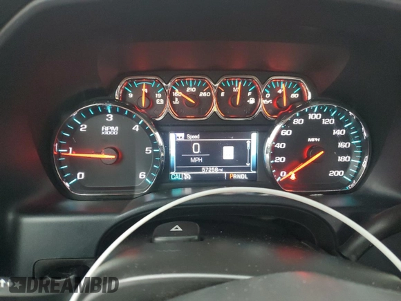 2018 Chevrolet Silverado 1500 LT with VIN 1GCVKREC5JZ325988, listed as a Copart auction lot 52478535 with 57,258 mi miles and Salvage Title. Bid and sale history available at DreamBid. Image 9.