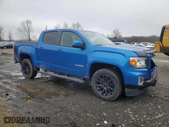 2021 GMC Canyon 4WD Elevation with VIN 1GTG6CEN2M1150582, listed as a Copart auction lot 85215614 with 46,201 mi miles and Salvage Title. Bid and sale history available at carsss.com. Image 4.