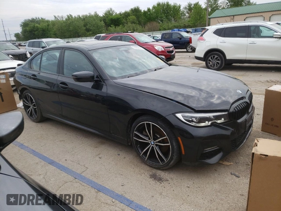 2019 BMW 3 Series 330i xDrive with VIN WBA5R7C54KFH25516, listed as a Copart auction lot 51862063 with 60,835 mi miles and Non Repairable. Bid and sale history available at carsss.com. Image 4.