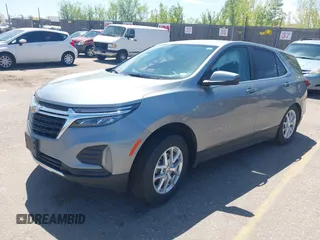 2024 Chevrolet Equinox LT with VIN 3GNAXUEG0RS182986, listed as a IAAI auction lot 42151718 with Not Provided miles and . Bid and sale history available at DreamBid. Image 2.