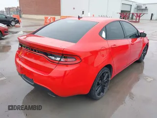2016 Dodge Dart SXT with VIN 1C3CDFBB3GD732763, listed as a IAAI auction lot 41964873 with 139,815 mi miles. Bid and sale history available at carsss.com. Image 4.