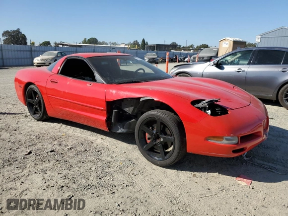 2001 Chevrolet Corvette with VIN 1G1YY22G815100474, listed as a Copart auction lot 73647154 with 0 mi miles and Salvage Title. Bid and sale history available at carsss.com. Image 4.