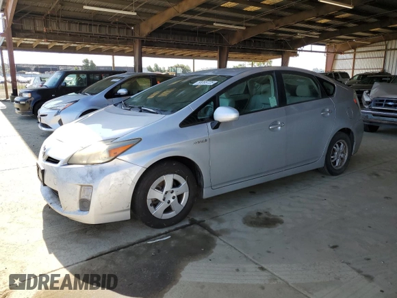 2011 Toyota Prius I z VIN JTDKN3DU8B1431093, wystawiony jako Copart lot #58065725 z przebiegiem 256 245 mil mil oraz Czysty tytuł • Clean title. Historia ofert i sprzedaży dostępna na DreamBid. Obrazek 1.