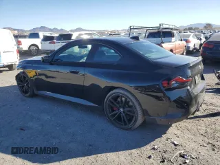 2022 BMW 2 Series 230i with VIN 3MW23CM0XN8C60153, listed as a Copart auction lot 46167625 with 34,351 mi miles and Salvage Title. Bid and sale history available at carsss.com. Image 2.