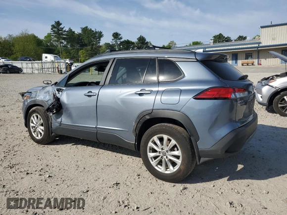 2022 Toyota Corolla Cross LE with VIN 7MUBAABG6NV041555, listed as a Copart auction lot 56567225 with 26,736 mi miles and Salvage title. Bid and sale history available at DreamBid. Image 2.